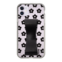 Slim Protection Case - STAND & RING RIBBON Black［ Rune Naito - RUNE Flower - Black ］