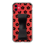 Slim Protection Case - STAND & RING RIBBON Black［ Rune Naito - RUNE Flower - Black ］