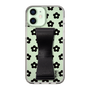 Slim Protection Case - STAND & RING RIBBON Black［ Rune Naito - RUNE Flower - Black ］