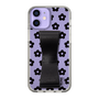 Slim Protection Case - STAND & RING RIBBON Black［ Rune Naito - RUNE Flower - Black ］