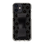 Slim Protection Case - STAND & RING RIBBON Black［ Rune Naito - RUNE Flower - Black ］