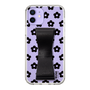 Slim Protection Case - STAND & RING RIBBON Black［ Rune Naito - RUNE Flower - Black ］