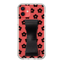 Slim Protection Case - STAND & RING RIBBON Black［ Rune Naito - RUNE Flower - Black ］