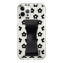 Slim Protection Case - STAND & RING RIBBON Black［ Rune Naito - RUNE Flower - Black ］