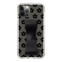 Slim Protection Case - STAND & RING RIBBON Black［ Rune Naito - RUNE Flower - Black ］