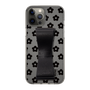 Slim Protection Case - STAND & RING RIBBON Black［ Rune Naito - RUNE Flower - Black ］