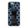 Slim Protection Case - STAND & RING RIBBON Black［ Rune Naito - RUNE Flower - Black ］