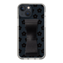 Slim Protection Case - STAND & RING RIBBON Black［ Rune Naito - RUNE Flower - Black ］
