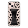 Slim Protection Case - STAND & RING RIBBON Black［ Rune Naito - RUNE Flower - Black ］