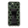 Slim Protection Case - STAND & RING RIBBON Black［ Rune Naito - RUNE Flower - Black ］
