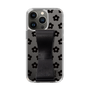 Slim Protection Case - STAND & RING RIBBON Black［ Rune Naito - RUNE Flower - Black ］