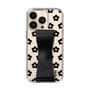 Slim Protection Case - STAND & RING RIBBON Black［ Rune Naito - RUNE Flower - Black ］