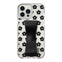 Slim Protection Case - STAND & RING RIBBON Black［ Rune Naito - RUNE Flower - Black ］