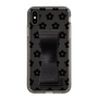 Slim Protection Case - STAND & RING RIBBON Black［ Rune Naito - RUNE Flower - Black ］