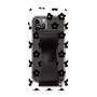 Slim Protection Case - STAND & RING RIBBON Black［ Rune Naito - RUNE Flower - Black ］