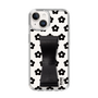 Slim Protection Case - STAND & RING RIBBON Black［ Rune Naito - RUNE Flower - Black ］