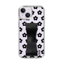 Slim Protection Case - STAND & RING RIBBON Black［ Rune Naito - RUNE Flower - Black ］