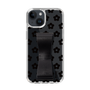 Slim Protection Case - STAND & RING RIBBON Black［ Rune Naito - RUNE Flower - Black ］