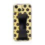 Slim Protection Case - STAND & RING RIBBON Black［ Rune Naito - RUNE Flower - Black ］