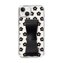 Slim Protection Case - STAND & RING RIBBON Black［ Rune Naito - RUNE Flower - Black ］