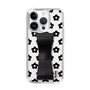 Slim Protection Case - STAND & RING RIBBON Black［ Rune Naito - RUNE Flower - Black ］