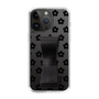 Slim Protection Case - STAND & RING RIBBON Black［ Rune Naito - RUNE Flower - Black ］