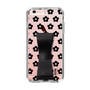 Slim Protection Case - STAND & RING RIBBON Black［ Rune Naito - RUNE Flower - Black ］
