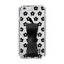 Slim Protection Case - STAND & RING RIBBON Black［ Rune Naito - RUNE Flower - Black ］