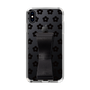 Slim Protection Case - STAND & RING RIBBON Black［ Rune Naito - RUNE Flower - Black ］
