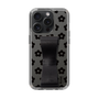 Slim Protection Case - STAND & RING RIBBON Black［ Rune Naito - RUNE Flower - Black ］