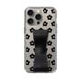 Slim Protection Case - STAND & RING RIBBON Black［ Rune Naito - RUNE Flower - Black ］