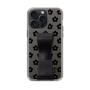 Slim Protection Case - STAND & RING RIBBON Black［ Rune Naito - RUNE Flower - Black ］