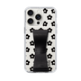 Slim Protection Case - STAND & RING RIBBON Black［ Rune Naito - RUNE Flower - Black ］