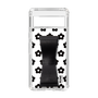 Slim Protection Case - STAND & RING RIBBON Black［ Rune Naito - RUNE Flower - Black ］