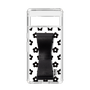 Slim Protection Case - STAND & RING RIBBON Black［ Rune Naito - RUNE Flower - Black ］