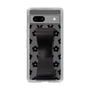 Slim Protection Case - STAND & RING RIBBON Black［ Rune Naito - RUNE Flower - Black ］