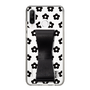 Slim Protection Case - STAND & RING RIBBON Black［ Rune Naito - RUNE Flower - Black ］
