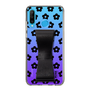 Slim Protection Case - STAND & RING RIBBON Black［ Rune Naito - RUNE Flower - Black ］