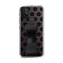 Slim Protection Case - STAND & RING RIBBON Black［ Rune Naito - RUNE Flower - Black ］