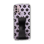 Slim Protection Case - STAND & RING RIBBON Black［ Rune Naito - RUNE Flower - Black ］