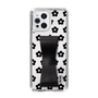 Slim Protection Case - STAND & RING RIBBON Black［ Rune Naito - RUNE Flower - Black ］