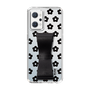 Slim Protection Case - STAND & RING RIBBON Black［ Rune Naito - RUNE Flower - Black ］