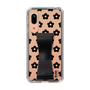 Slim Protection Case - STAND & RING RIBBON Black［ Rune Naito - RUNE Flower - Black ］