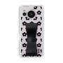 Slim Protection Case - STAND & RING RIBBON Black［ Rune Naito - RUNE Flower - Black ］