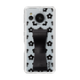 Slim Protection Case - STAND & RING RIBBON Black［ Rune Naito - RUNE Flower - Black ］