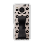 Slim Protection Case - STAND & RING RIBBON Black［ Rune Naito - RUNE Flower - Black ］