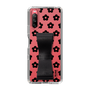 Slim Protection Case - STAND & RING RIBBON Black［ Rune Naito - RUNE Flower - Black ］