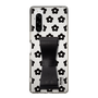 Slim Protection Case - STAND & RING RIBBON Black［ Rune Naito - RUNE Flower - Black ］