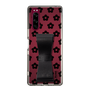 Slim Protection Case - STAND & RING RIBBON Black［ Rune Naito - RUNE Flower - Black ］