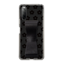 Slim Protection Case - STAND & RING RIBBON Black［ Rune Naito - RUNE Flower - Black ］